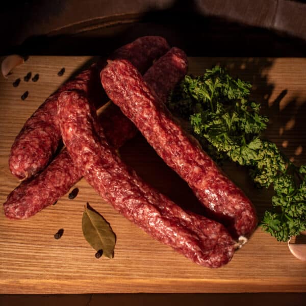 Vytinta "Žiežmarių" dešra, apie 330g dvigubos dešrytės svoris