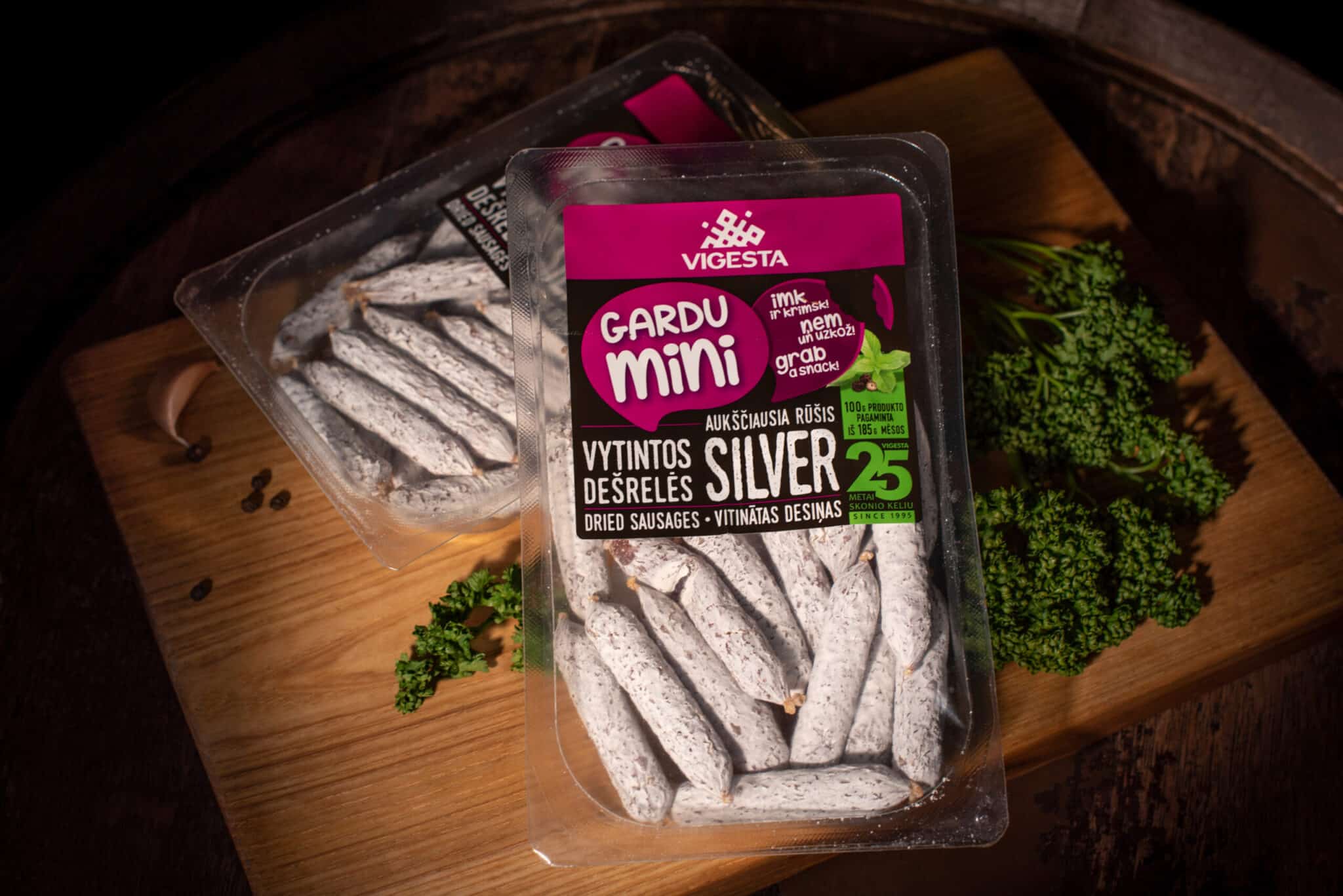 Gardu mini dešrelės, pakuotėje 175g Gardu mini dešrelės, pakuotėje 175g