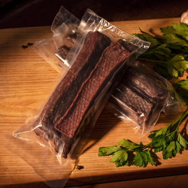 Briedienos džiovinta mėsa pakuotėje 100g